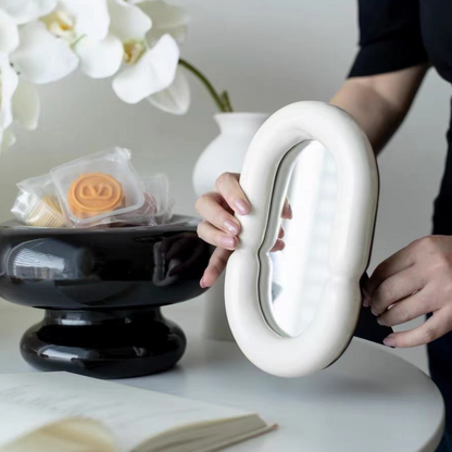 Thick Oval Vanity Mirror