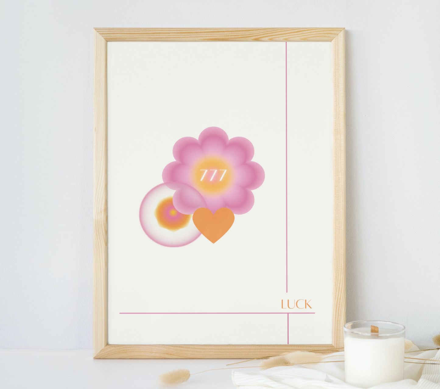 777 Angel Number Wall Art Print