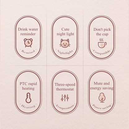 Cute Coffee Warmer & Cat Night Light