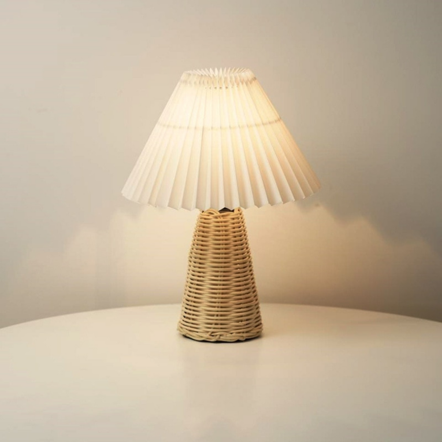 Vintage Japanese Rattan Lamp