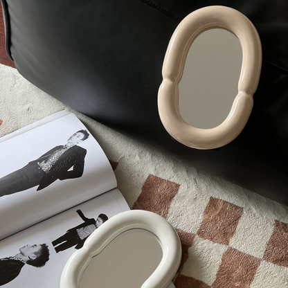 Thick Oval Vanity Mirror