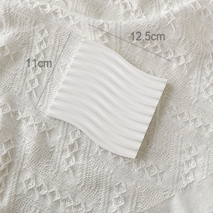 White Textured Dressing Table Tray