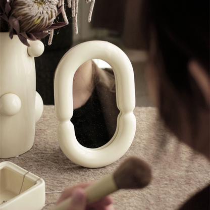 Thick Oval Vanity Mirror