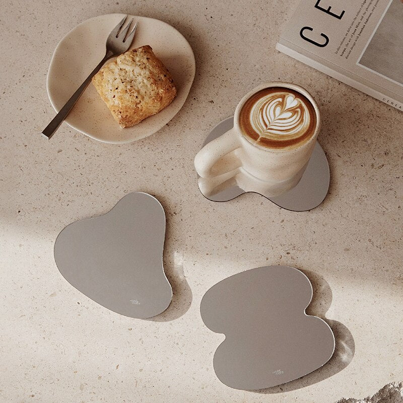 Wavy Mirrored Coffee Table Coaster