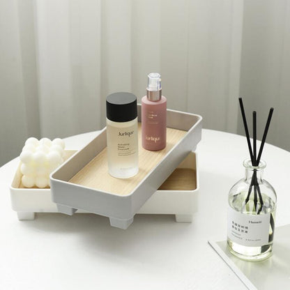 Round Wooden Decorative Tray