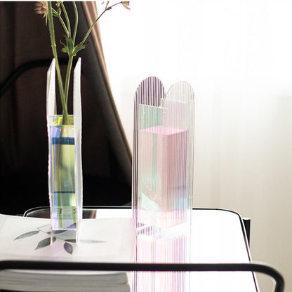 Tall Wavy Acrylic Vase