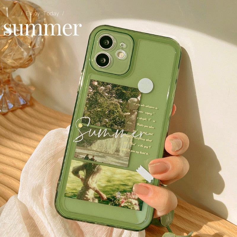 Green Summer Garden iPhone Case