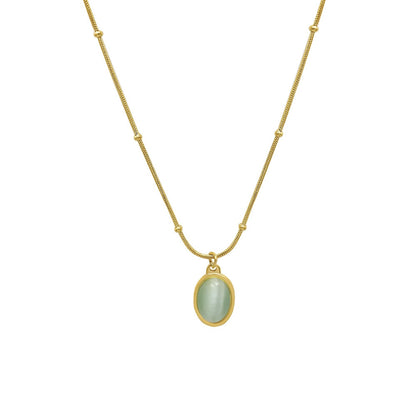Aqua 18K Gold Pendant Necklace
