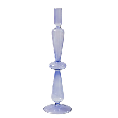 Lilac Clear Glass Vase & Candle Holder