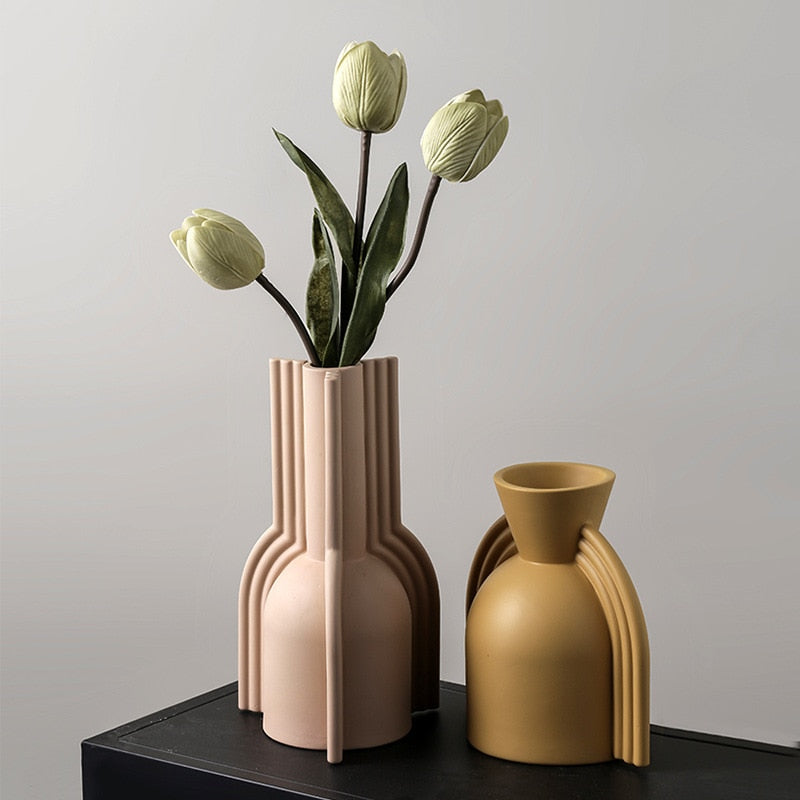 Modern Nordic Ceramic Vase - Rust - Creative Femininity