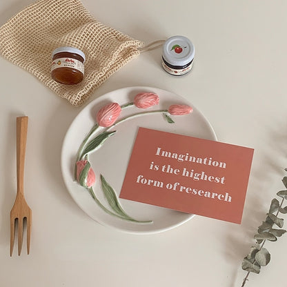 Cottage Core Tulip Plate