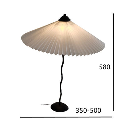 Pleated Umbrella Table Lamp