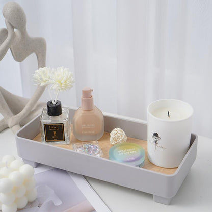 Round Wooden Decorative Tray