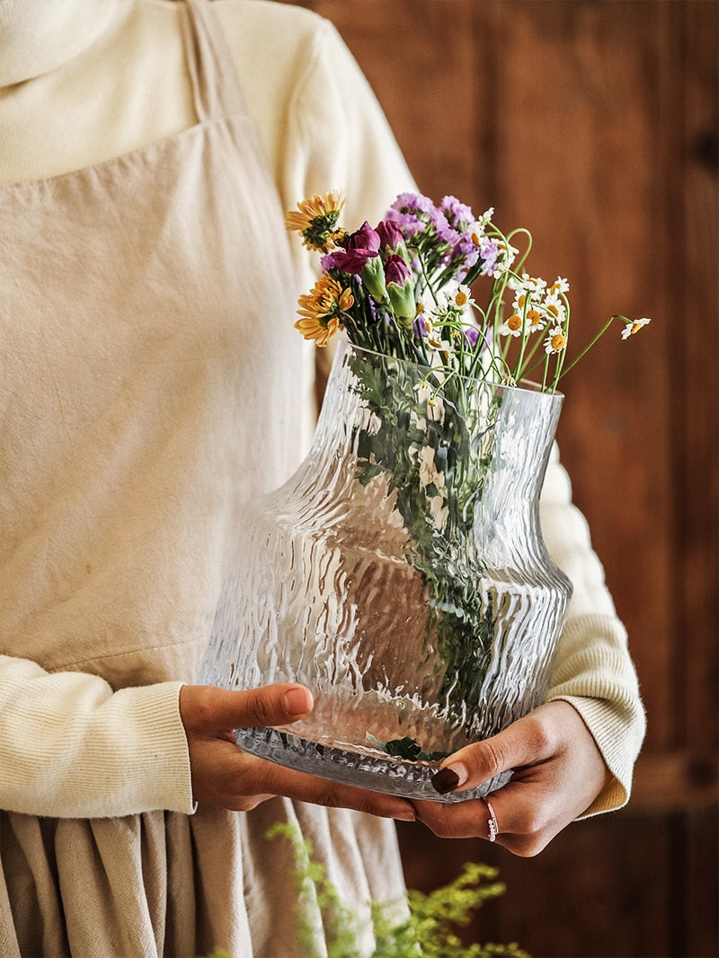 Glacial Nordic Glass Vase