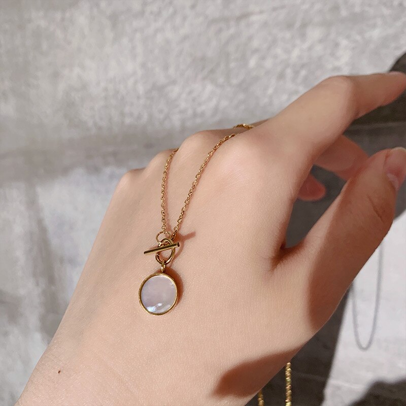 14k Gold Opal Necklace