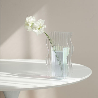 Tall Wavy Acrylic Vase