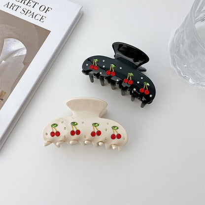 kawaii cherry hair claw clip