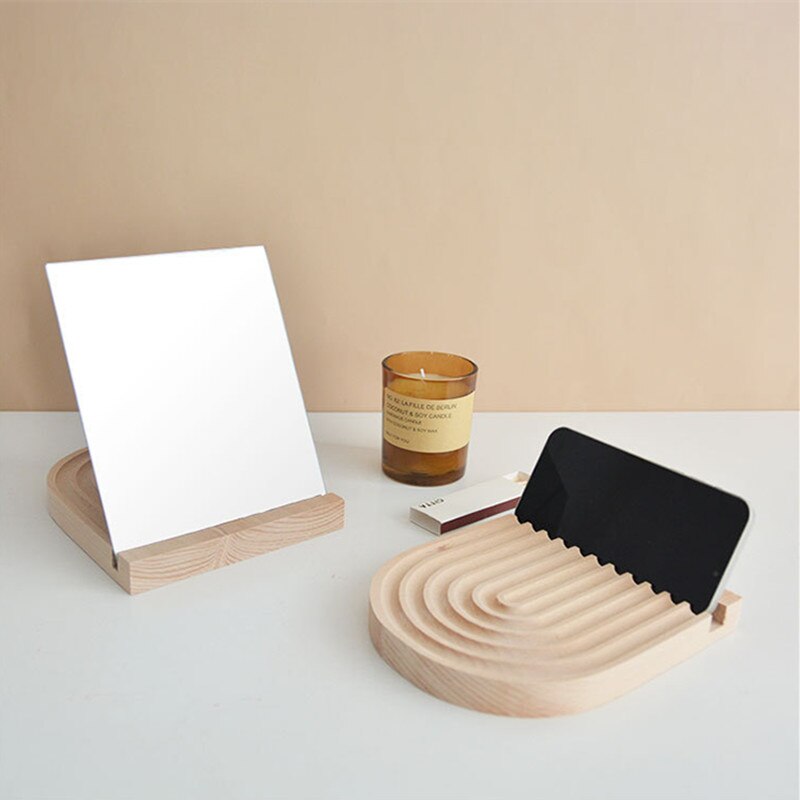 Small Nordic Wooden Tray & Mirror