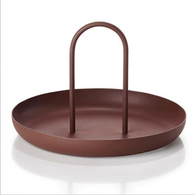Nordic Round Tray With Handle