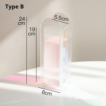 Tall Wavy Acrylic Vase