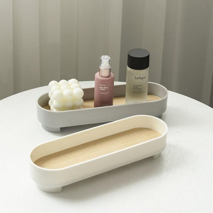 Round Wooden Decorative Tray