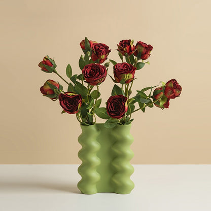 Modern Wavy Pillar Vase