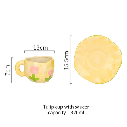 Floral Brunch Tea Cup & Saucer