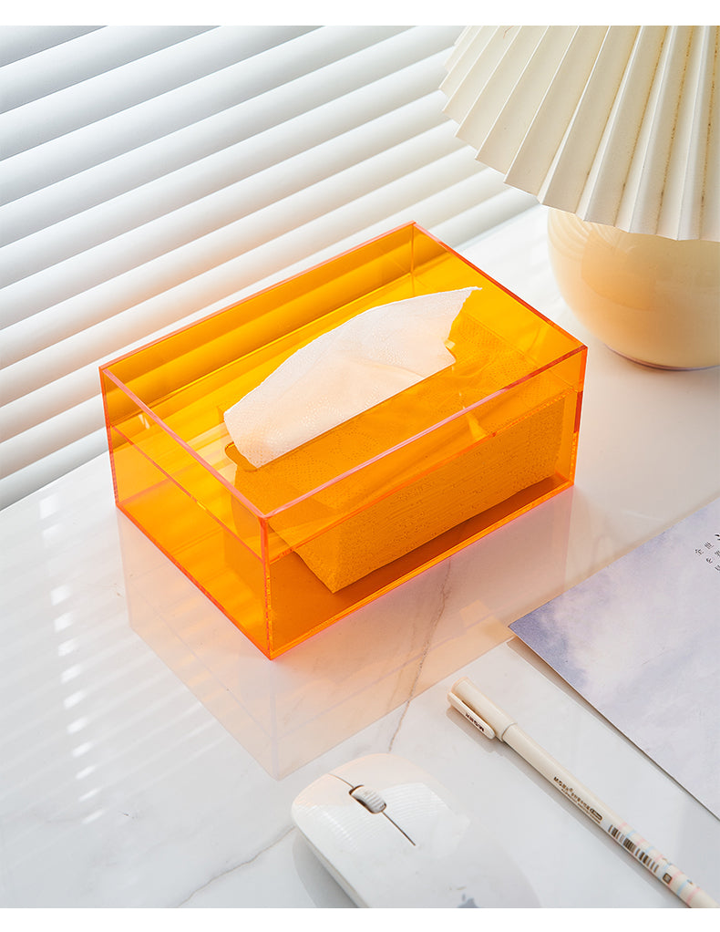 Minimalist Nordic Acrylic Tissue Box - All Colours