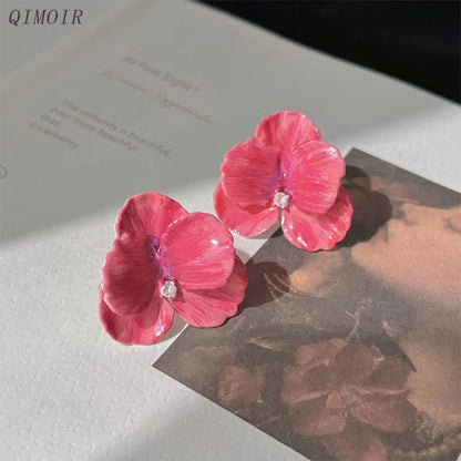 Pink Petal Earrings