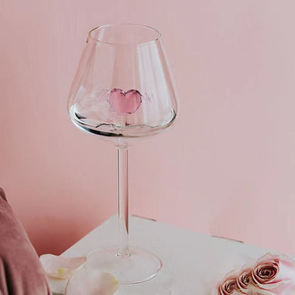 heart shaped glass