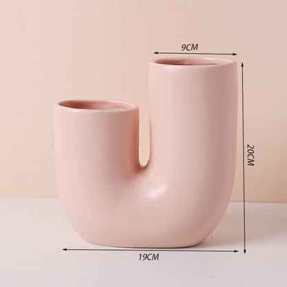 Sweet Pastel Figurine Vase