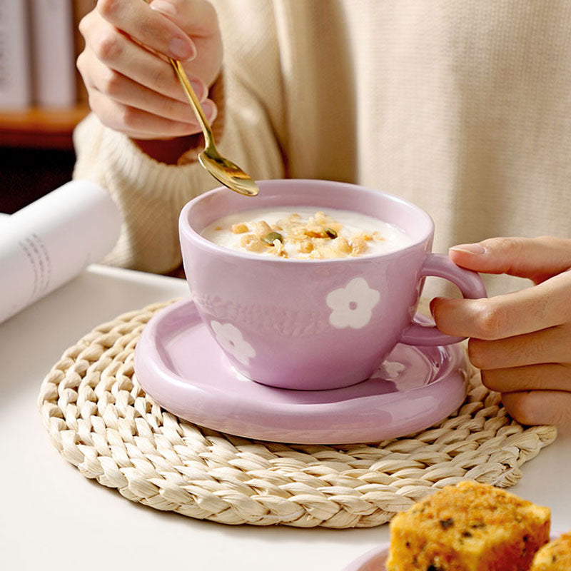 Ditsy Flower Coffee Cup & Saucer Set