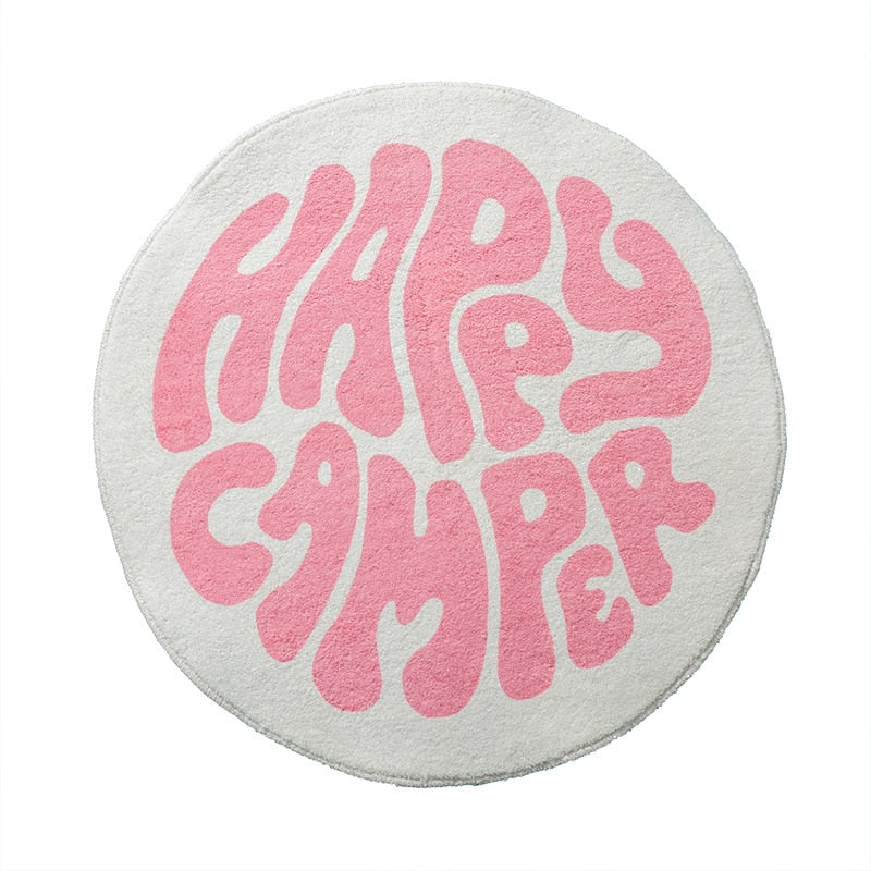 Pink Girls Don't Cry Heart Bath Mat