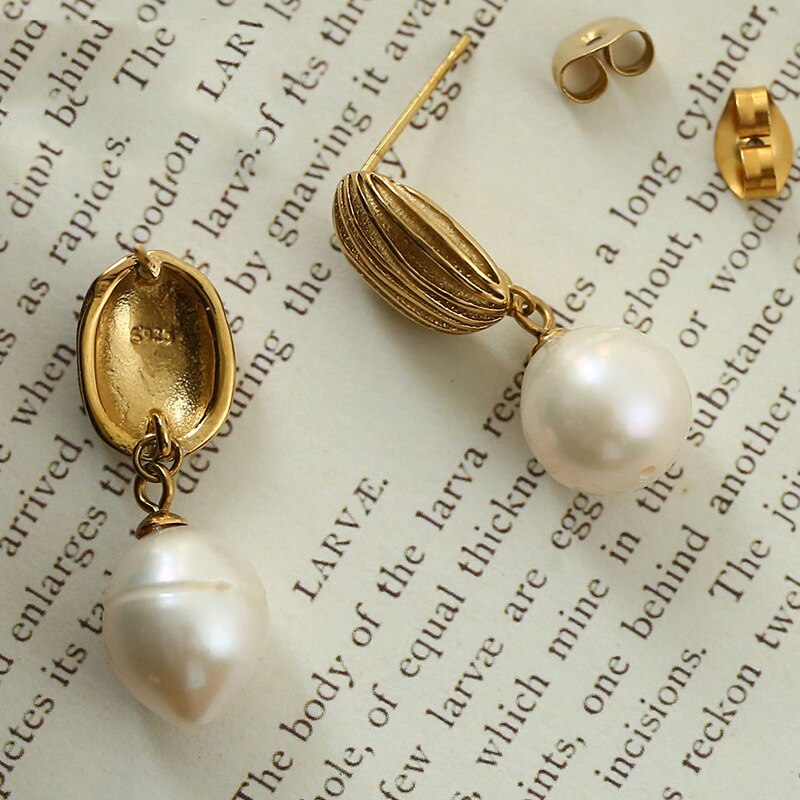 Vintage Pearl Drop Earrings