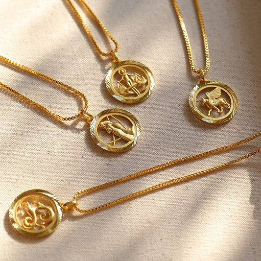 18K Gold Constellation Pendant Necklace