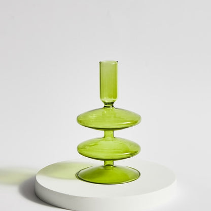 Green Tier Vase & Candle Holder