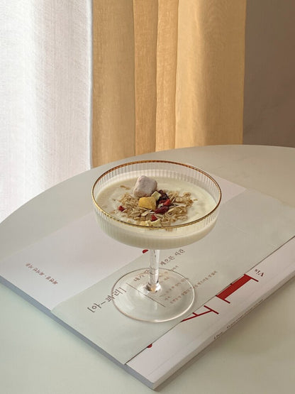 Gold Art Deco Champagne Coupe