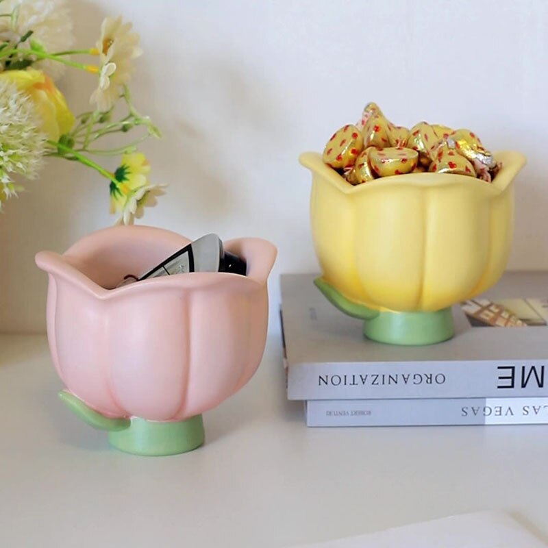 Kawaii Tulip Shaped Storage Pot