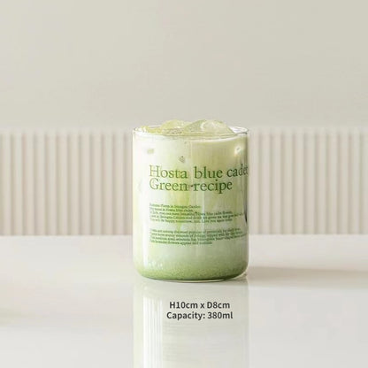 Kawaii Recipe Letter Drinking Glass