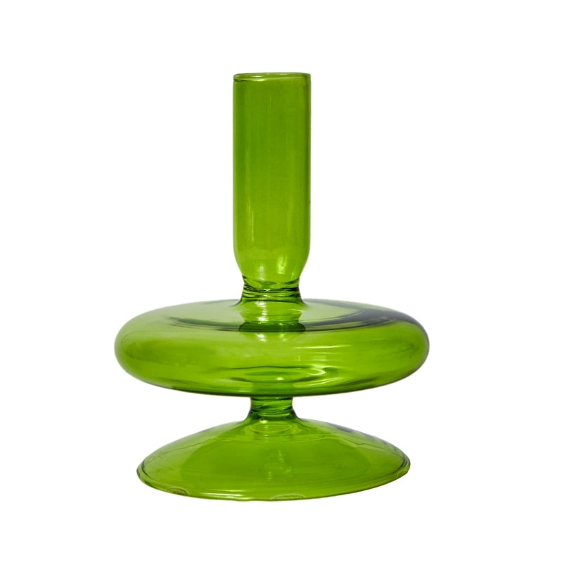 Green Tier Vase & Candle Holder