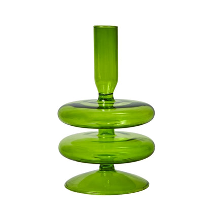 Green Tier Vase & Candle Holder