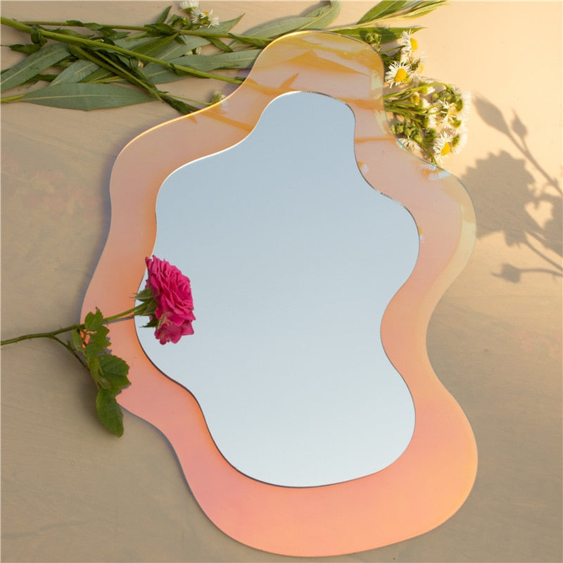 Fashionable Irregular Shape Vanity Mirror - 3 Styles