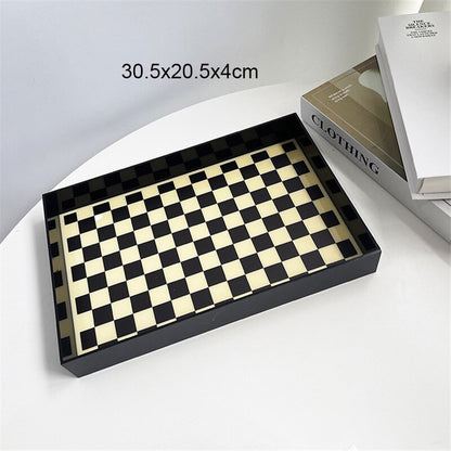 Checkerboard Coffee Table Tray
