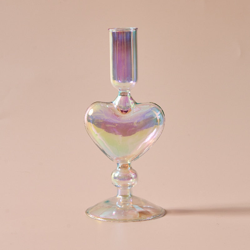 Iridescent Vase & Candle Holder