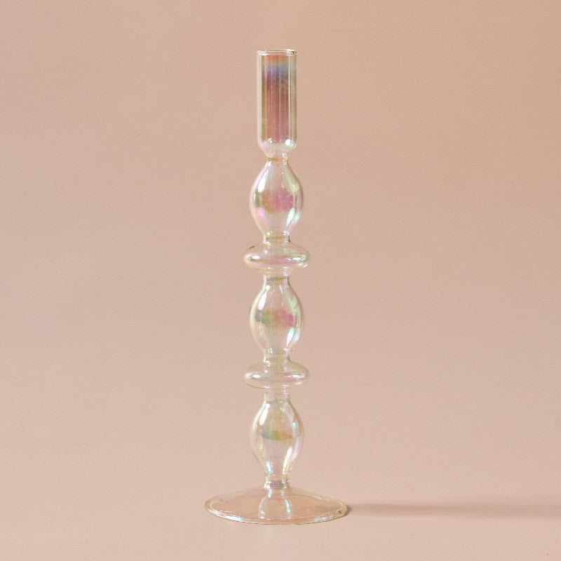 Iridescent Vase & Candle Holder