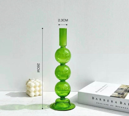 Green Tier Vase & Candle Holder