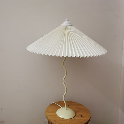 Pleated Umbrella Table Lamp
