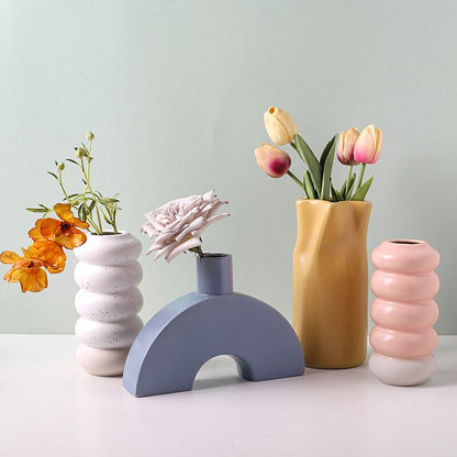 Sweet Pastel Figurine Vase