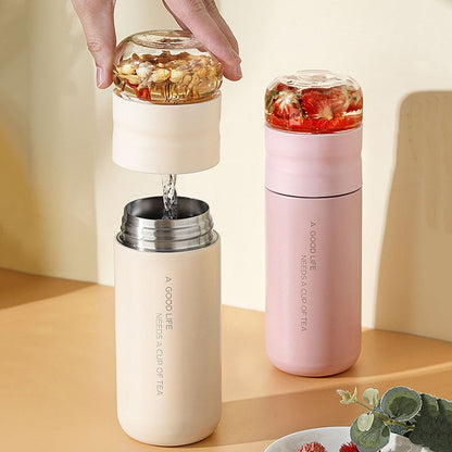 Thermos Flask With Filter Tea Maker