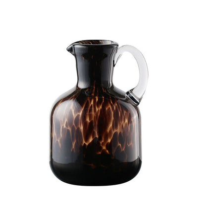 Tortoiseshell Glass Jug Vase